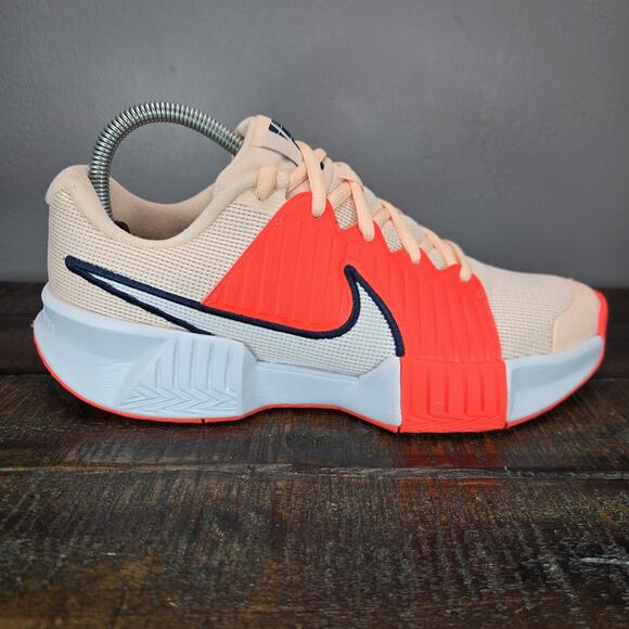 NEW Nike Zoom Challenge Womens Size 8.5 Pickleball Shoes Orange White FQ4155 801 - Picture 5 of 12